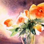 Vase de Lumière <span id='small'>| aquarelle 26 x 36</span>