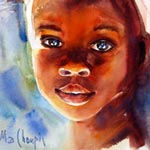 Doux Regard <span id='small'>| aquarelle 26 x 36</span>