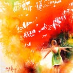 La Magie de l'Enfance <span id='small'>| aquarelle 26 x 36</span>