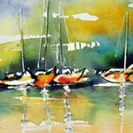 Petit Port <span id='small'>| aquarelle 26 x 36</span>